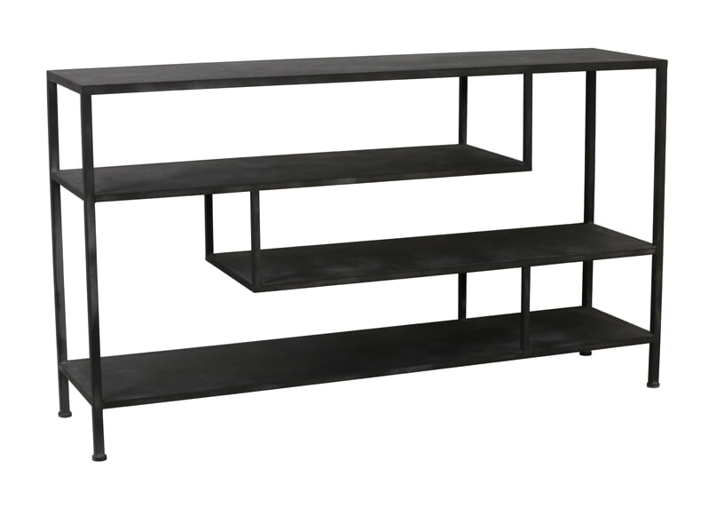 Light & Living Sidetable 'Ylaya' 140cm, kleur Antiek Zwart