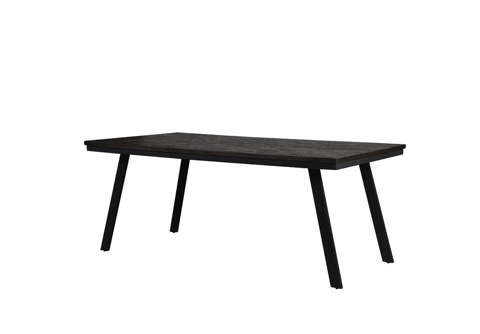 Light & Living Eettafel 'Ceira' 180 x 90cm, mat zwart Light & Living Eettafel 'Ceira' 180 x 90cm, mat zwart