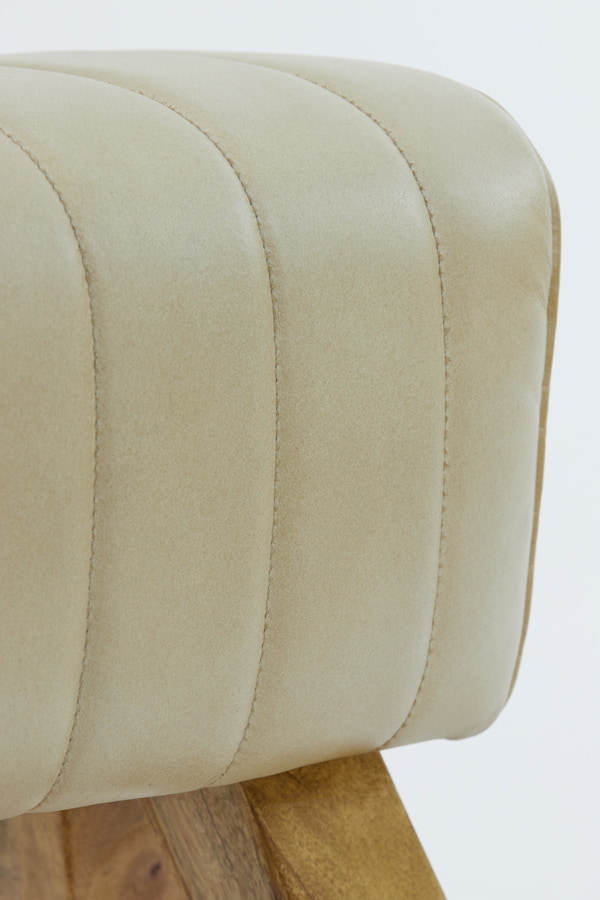 Light & Living Eetkamerbank 'Ramy' Leer, kleur Zand