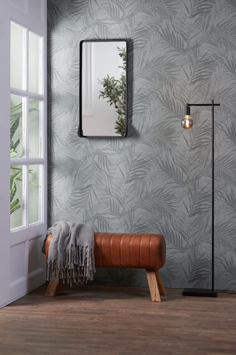 Light & Living Bank 'Ramy' Leder, kleur Bruin