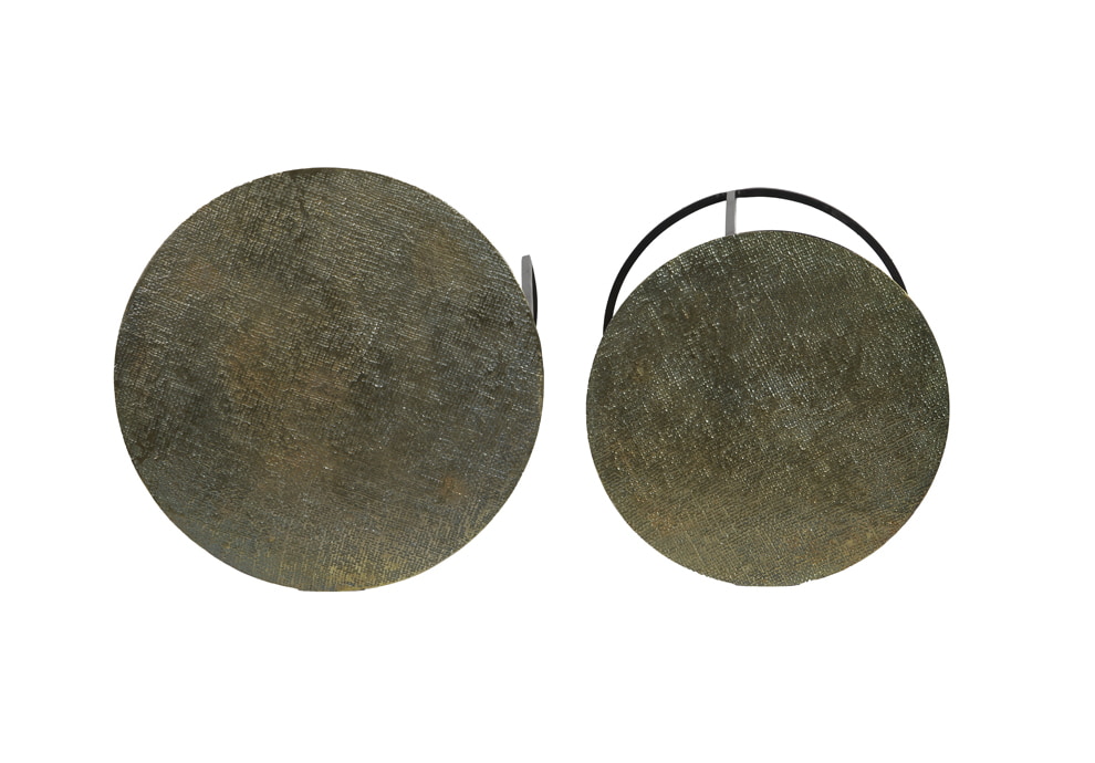 Light & Living Bijzettafel 'Rengo' Set van 2 stuks, kleur Antiek Brons