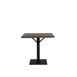 Light & Living Eettafel 'Chisa' 80 x 80cm, kleur Bruin/Zwart