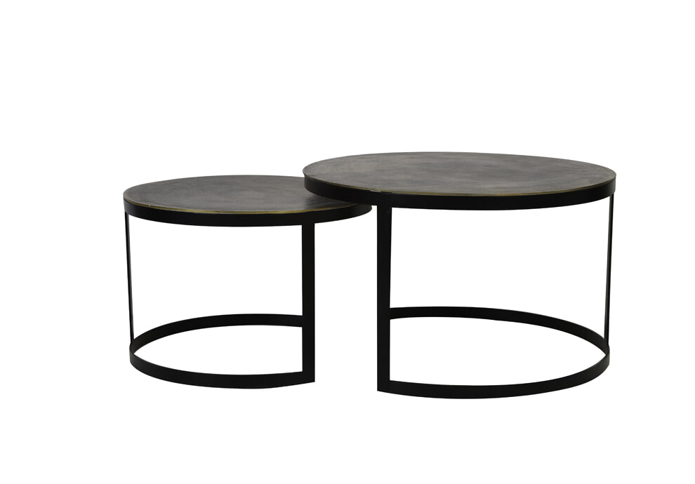 Light & Living Salontafel 'Trelo' Set van 2 stuks, kleur Antiek Brons