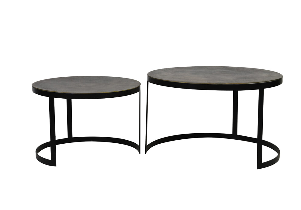 Light & Living Salontafel 'Trelo' Set van 2 stuks, kleur Antiek Brons
