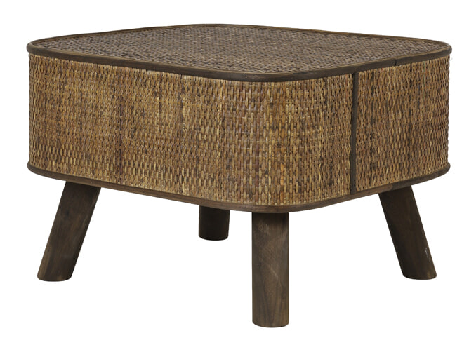 Light & Living Bijzettafel 'Canya', hout donkerbruin Light & Living Bijzettafel 'Canya', hout donkerbruin
