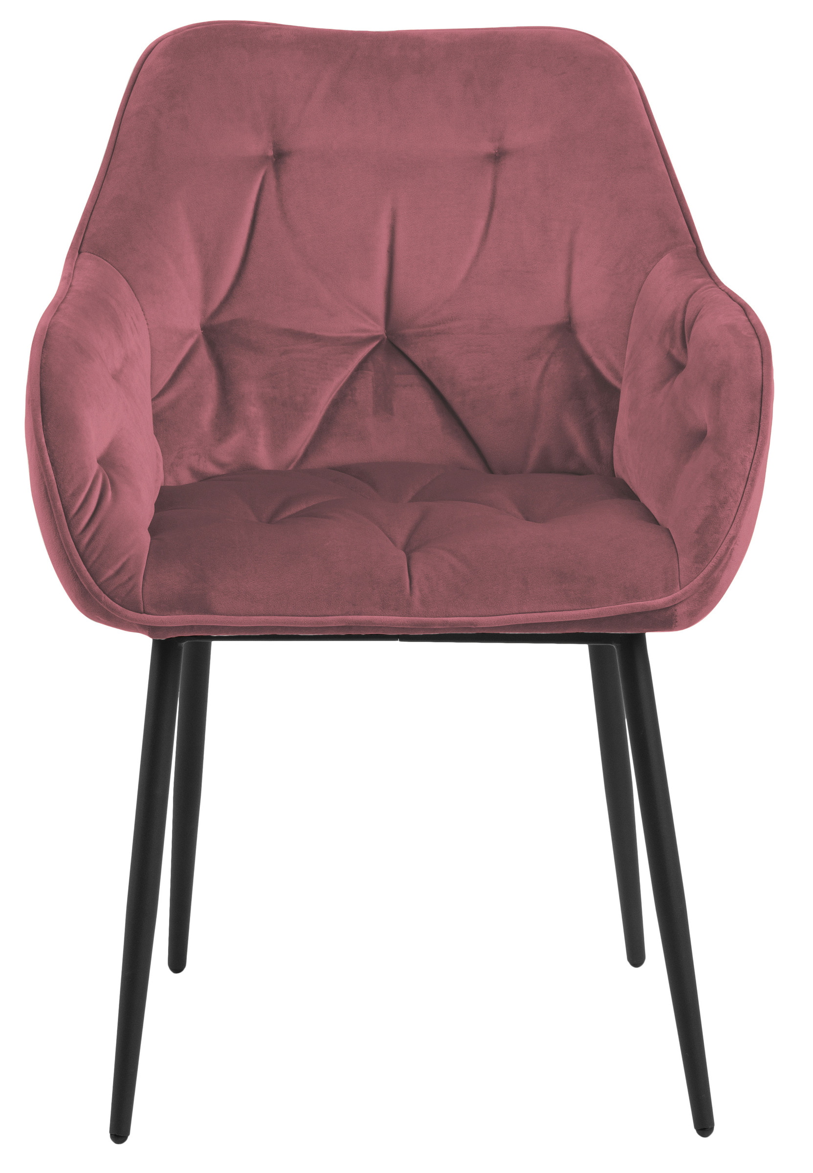 Bendt Eetkamerstoel 'Loren' Velvet, kleur Roze