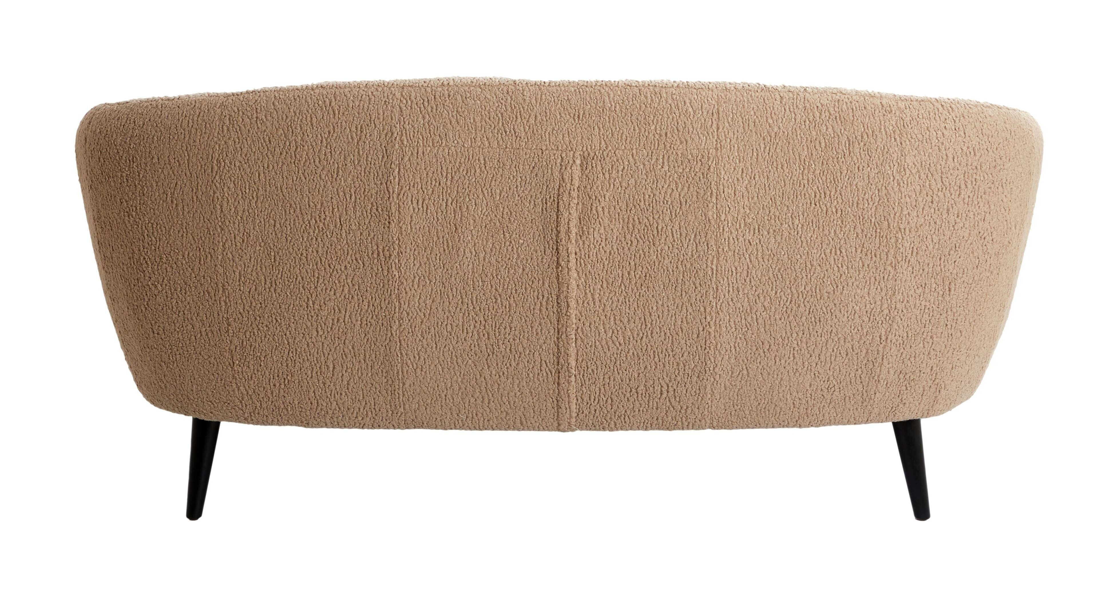 Light & Living 2-zits Bank 'Almond' Teddy, kleur Zand