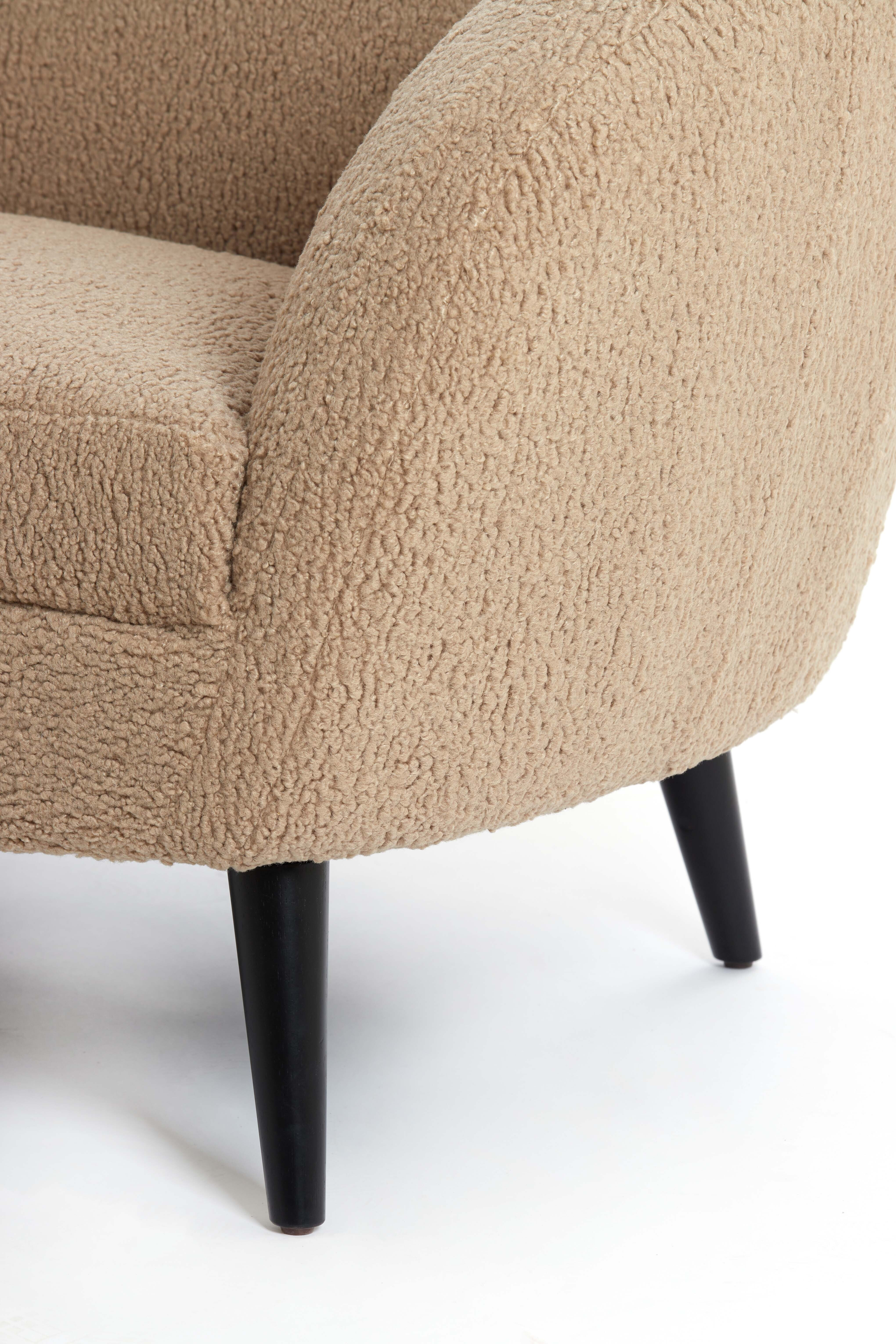 Light & Living 2-zits Bank 'Almond' Teddy, kleur Zand