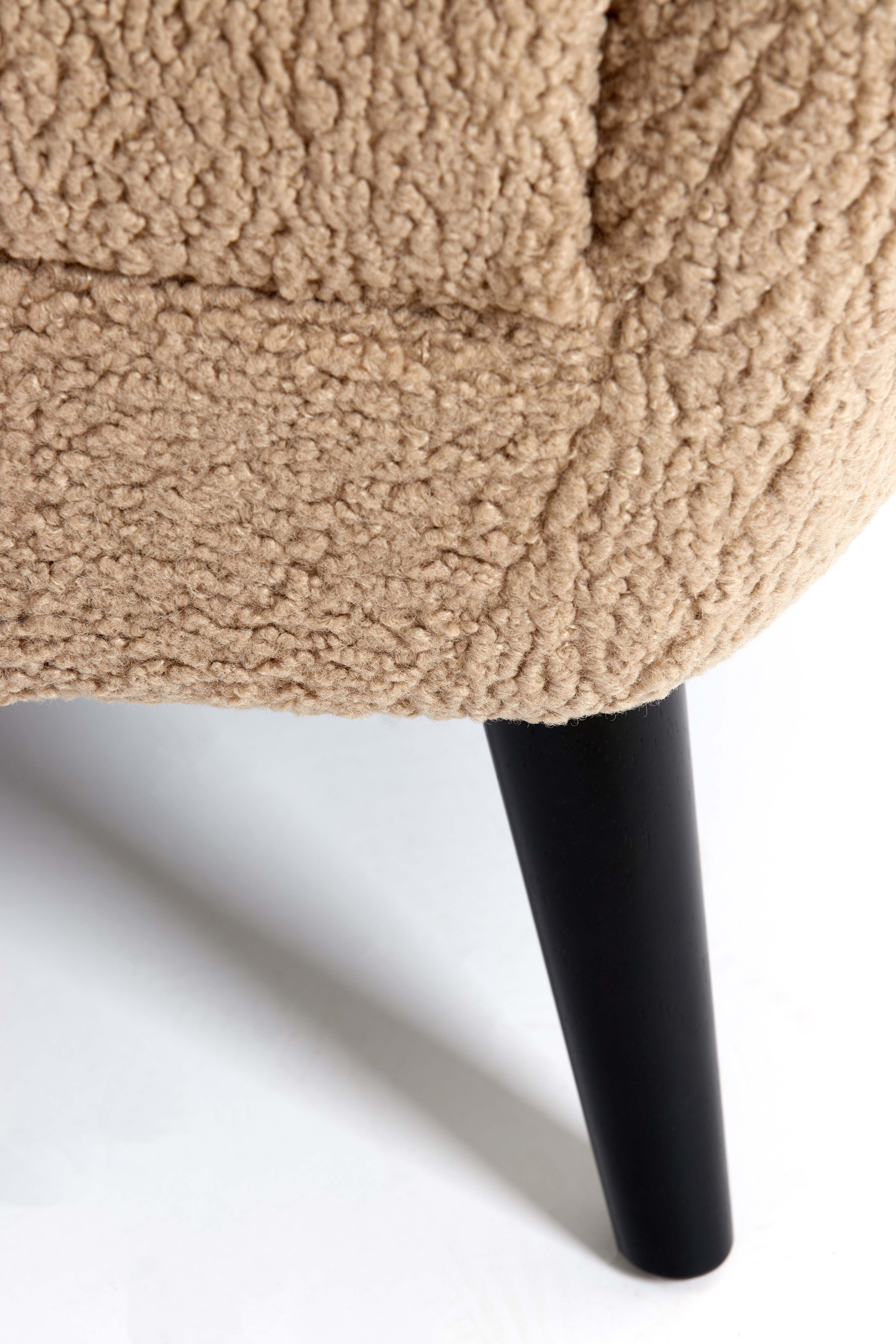 Light & Living 2-zits Bank 'Almond' Teddy, kleur Zand