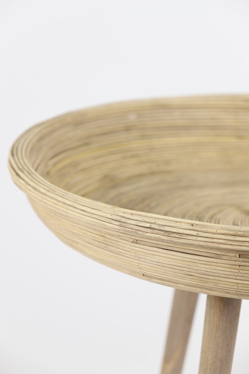 Light & Living Bijzettafel 'Colon' Rotan, Set van 2 stuks, kleur Naturel
