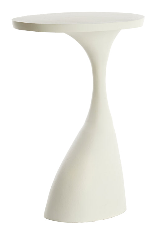 Light & Living Bijzettafel 'Macau' 61cm hoog, kleur Mat Crème