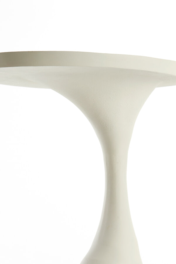 Light & Living Bijzettafel 'Macau' 61cm hoog, kleur Mat Crème
