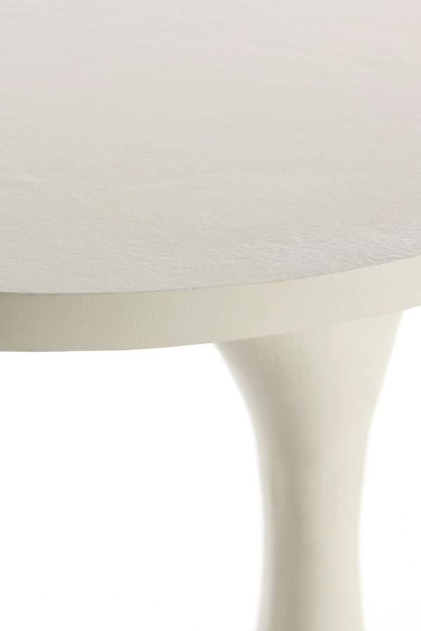 Light & Living Bijzettafel 'Macau' 61cm hoog, kleur Mat Crème