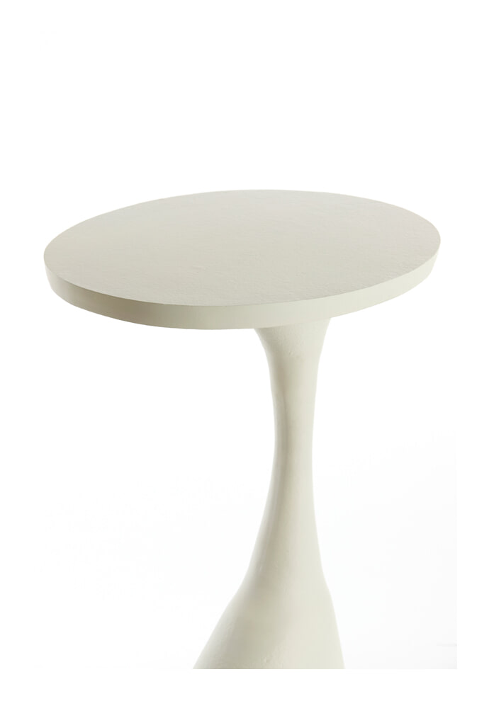 Light & Living Bijzettafel 'Macau' 55cm hoog, kleur Mat Crème