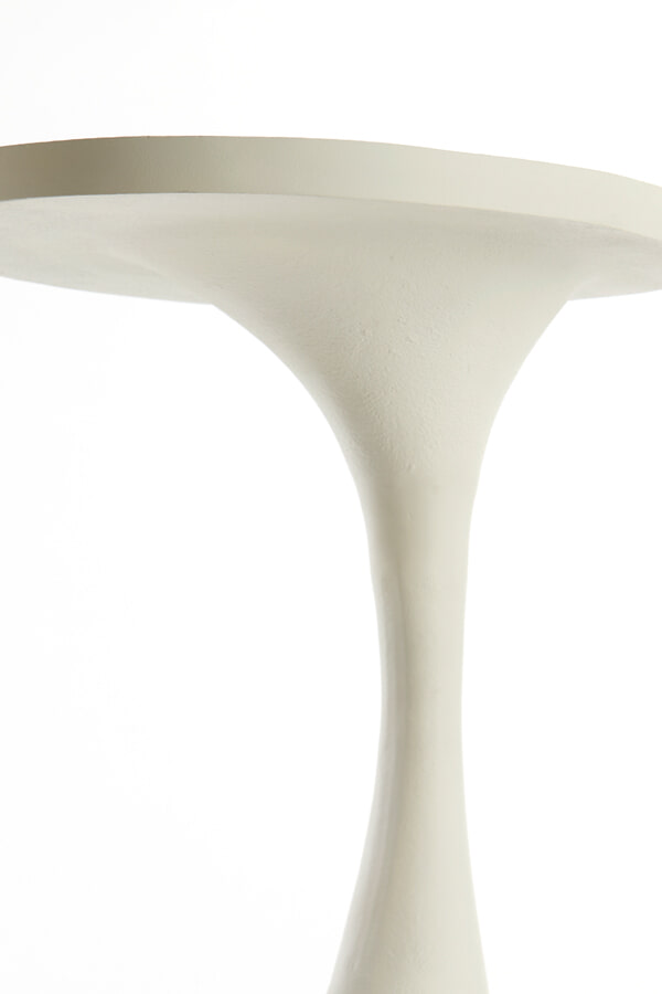 Light & Living Bijzettafel 'Macau' 55cm hoog, kleur Mat Crème