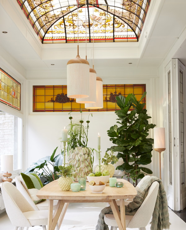 Light & Living Eettafel 'Quenza' Mangohout, 200 x 100cm, kleur Naturel
