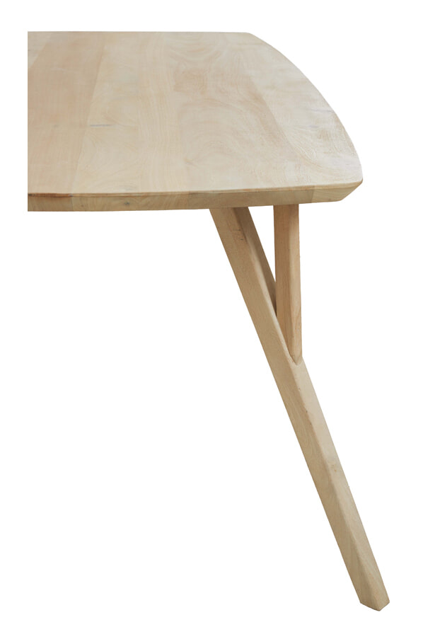 Light & Living Eettafel 'Quenza' Mangohout, 220 x 100cm, kleur Naturel