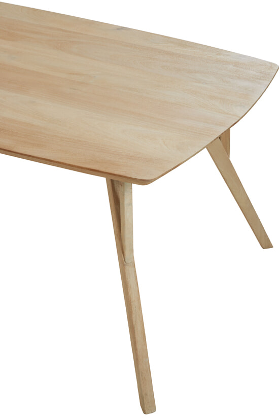 Light & Living Eettafel 'Quenza' Mangohout, 220 x 100cm, kleur Naturel