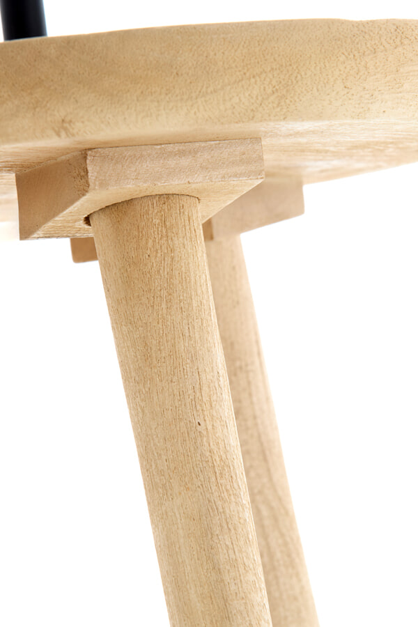 Light & Living Bijzettafel/Vloerlamp 'Tolfa' 135cm hoog, kleur Naturel (excl. kap)