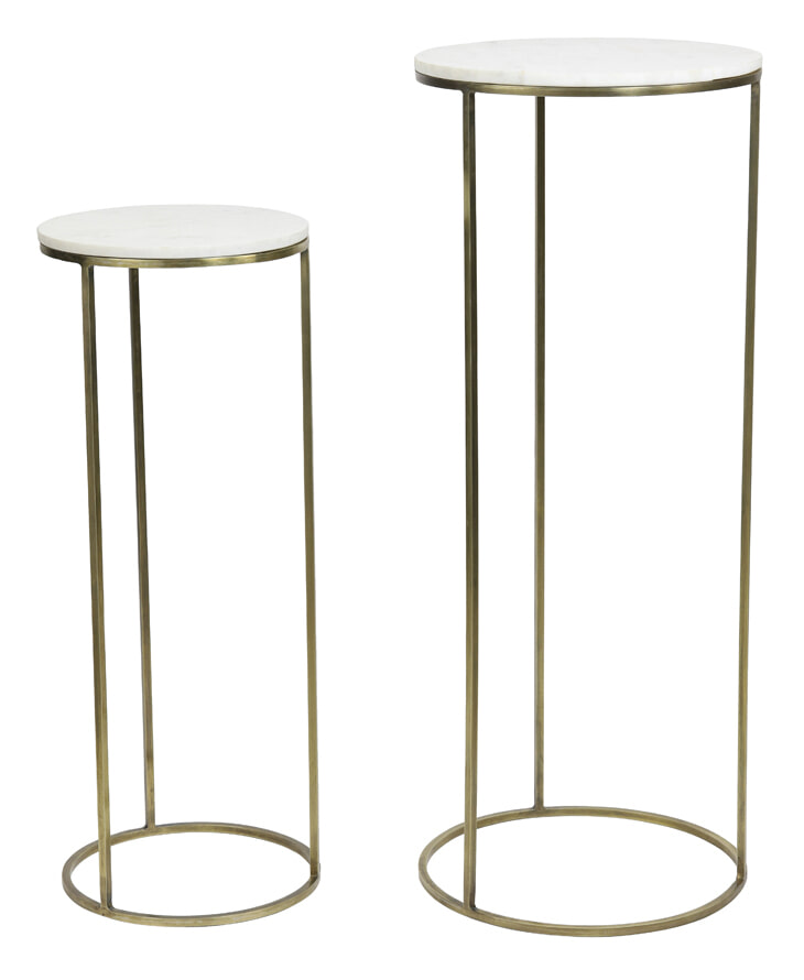 Light & Living Zuil 'Ricardo' Set van 2 stuks, kleur Wit