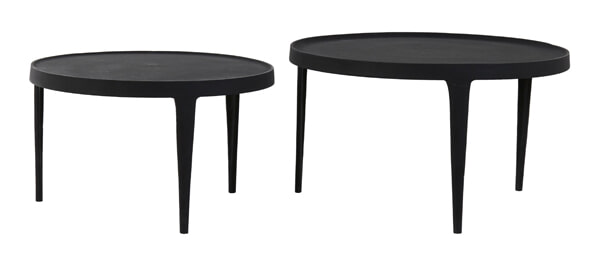 Light & Living Salontafel 'Tobias' Set van 2 stuks, kleur Zwart
