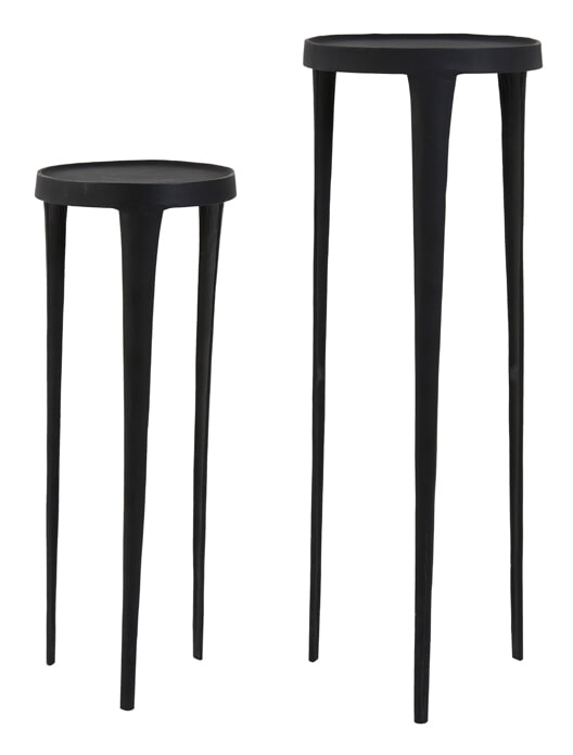 Light & Living Zuil 'Tobias' Set van 2 stuks, kleur Zwart