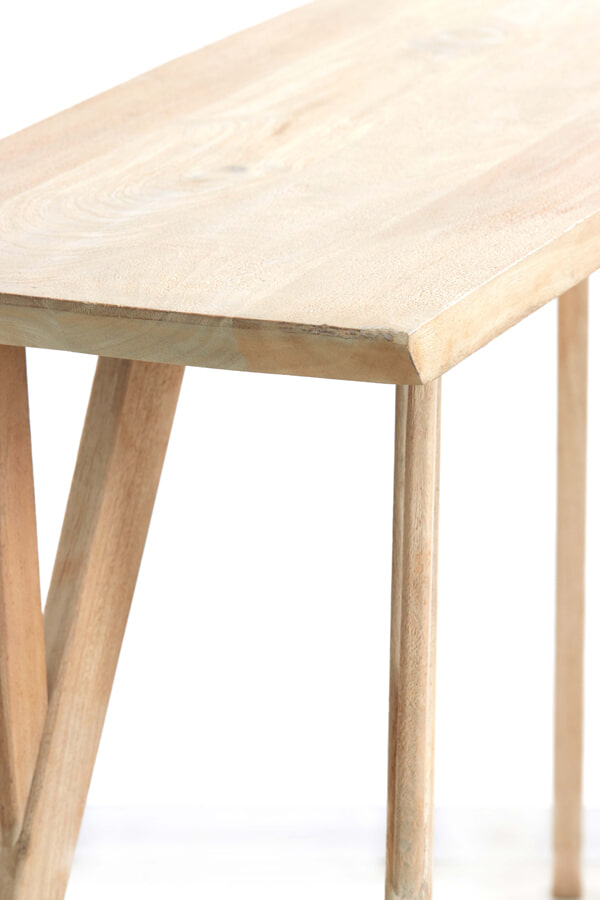 Light & Living Sidetable 'Quenza' Mangohout, 160cm, kleur Naturel