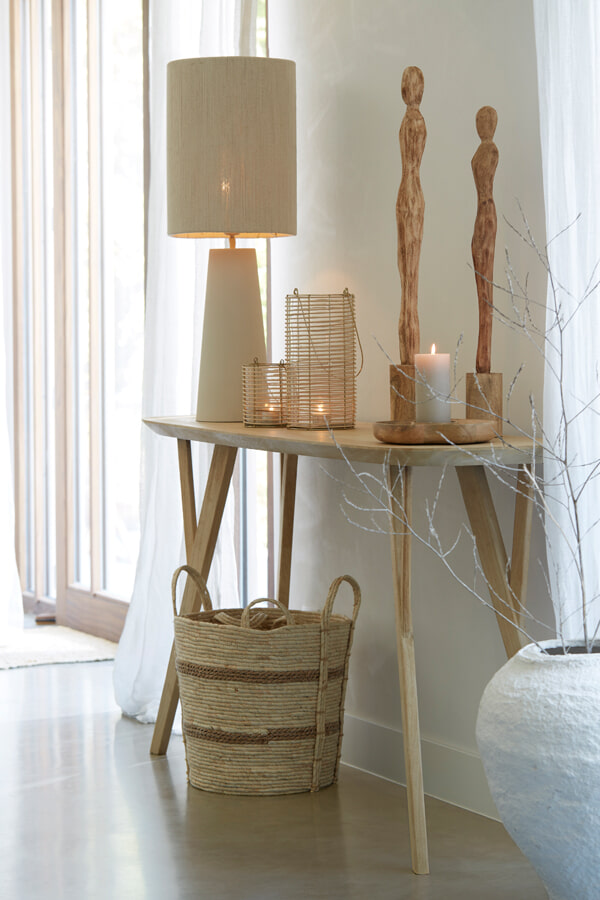 Light & Living Sidetable 'Quenza' Mangohout, 160cm, kleur Naturel