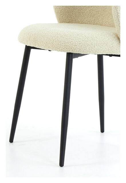 Light & Living Eetkamerstoel 'Elyna' Teddy, kleur Beige