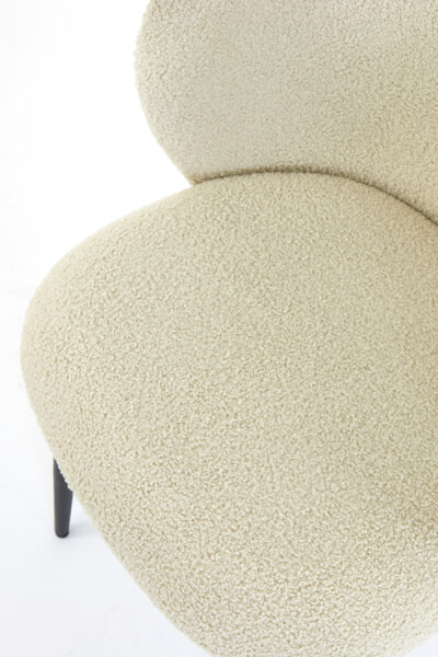 Light & Living Eetkamerstoel 'Elyna' Teddy, kleur Beige