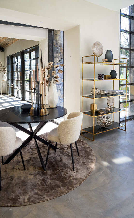 Light & Living Eetkamerstoel 'Elyna' Teddy, kleur Beige