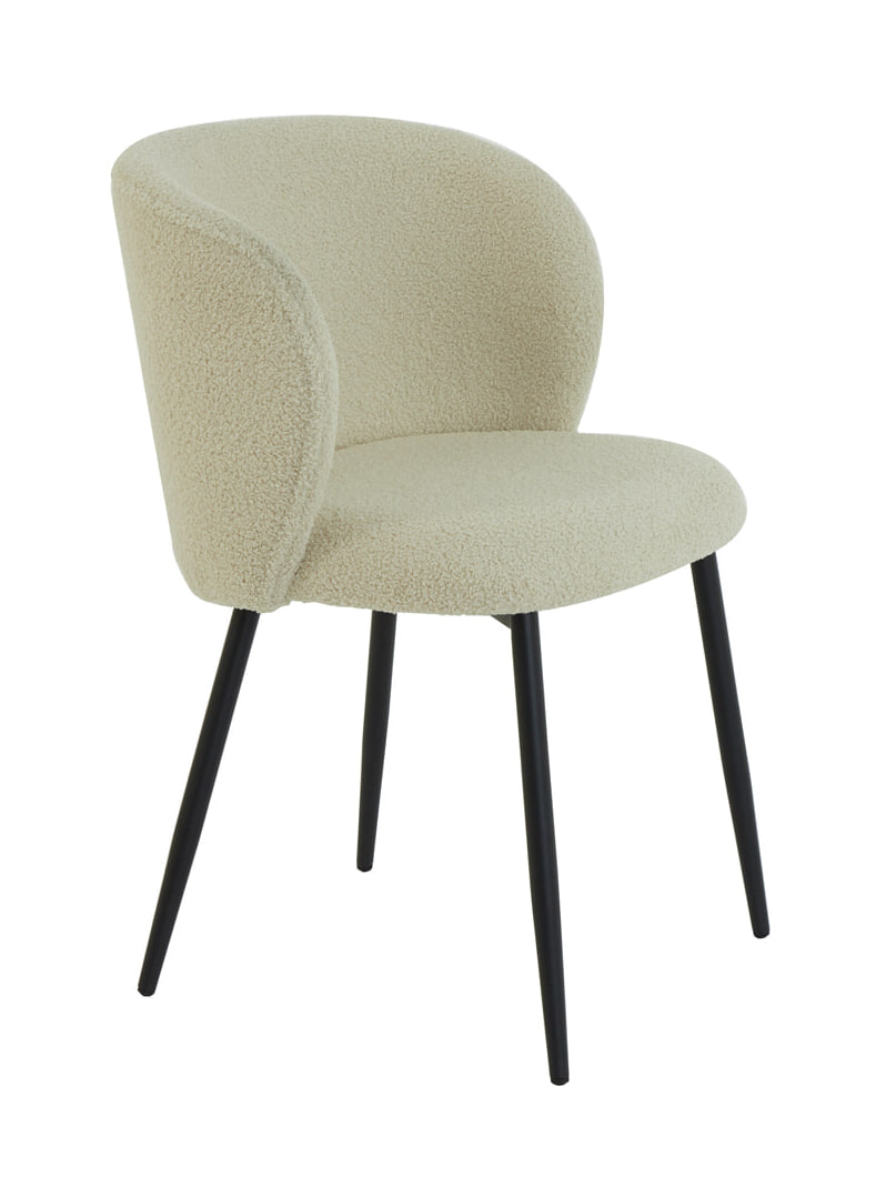 Light & Living Eetkamerstoel 'Elyna' Teddy, kleur Beige