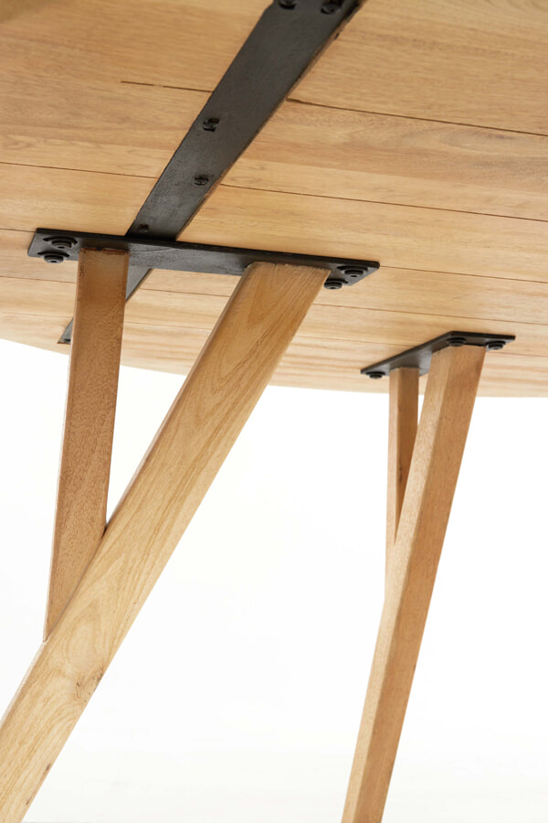 Light & Living Ronde Eettafel 'Quenza' Mangohout, 120cm