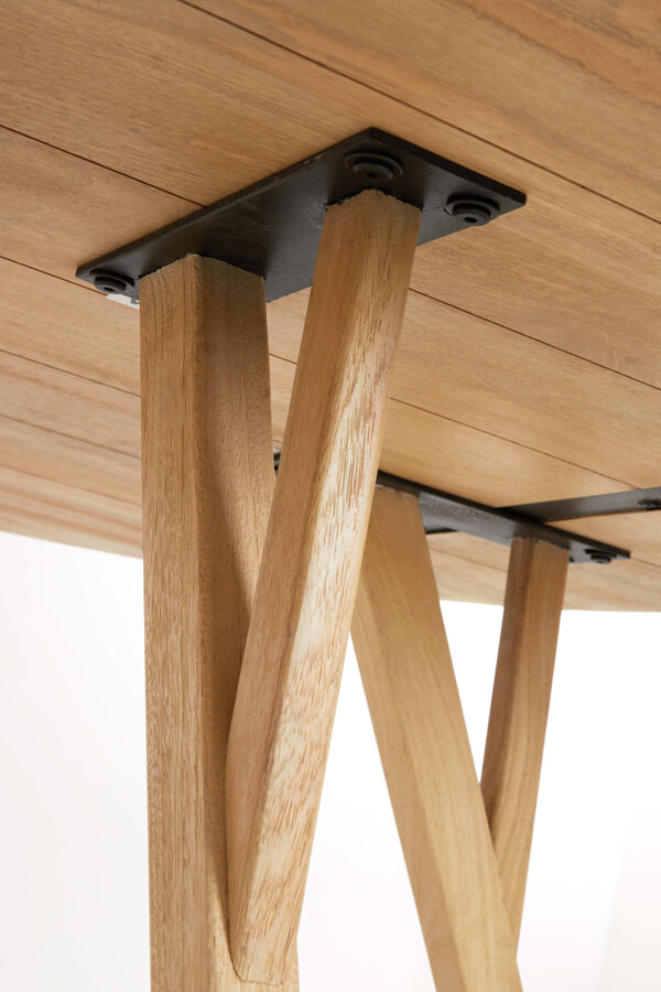 Light & Living Ronde Eettafel 'Quenza' Mangohout, 120cm