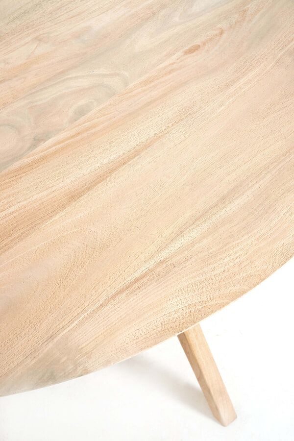Light & Living Ronde Eettafel 'Quenza' Mangohout, 120cm