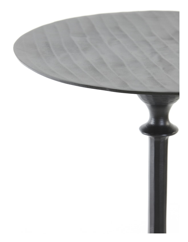 Light & Living Bijzettafel 'Janna' Ø40cm, kleur Mat Zwart