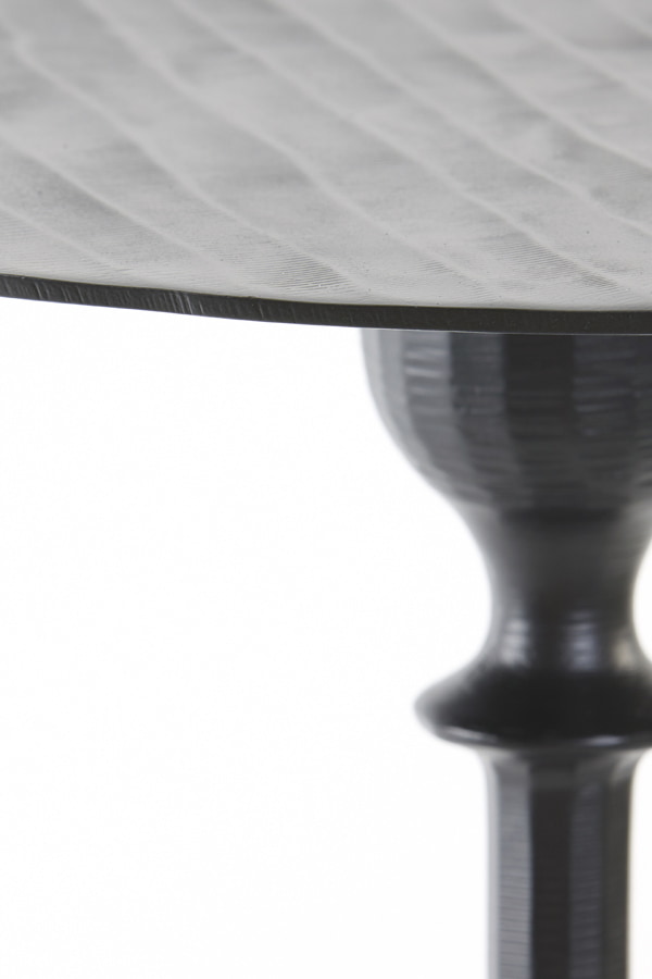 Light & Living Bijzettafel 'Janna' Ø40cm, kleur Mat Zwart