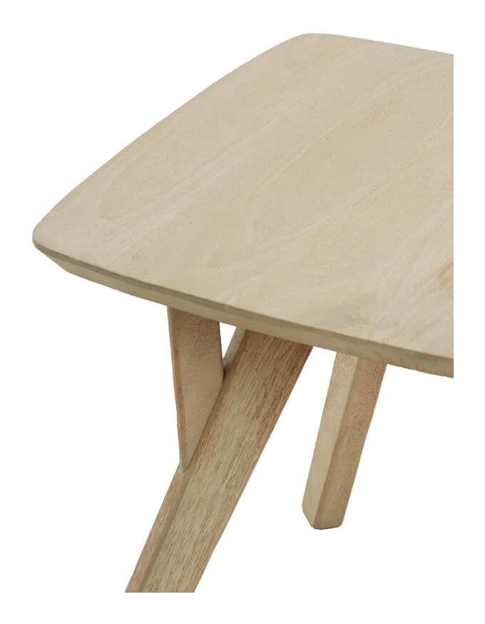 Light & Living Bijzettafel 'Quenza' Mangohout, 44 x 44cm, kleur Naturel