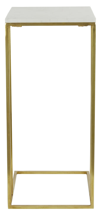 Light & Living Laptoptafel 'Roshan' Marmer, 41 x 31cm, kleur Wit