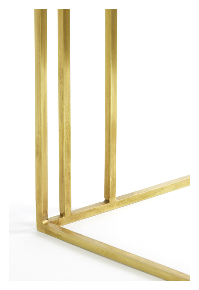 Light & Living Laptoptafel 'Roshan' Marmer, 41 x 31cm, kleur Wit