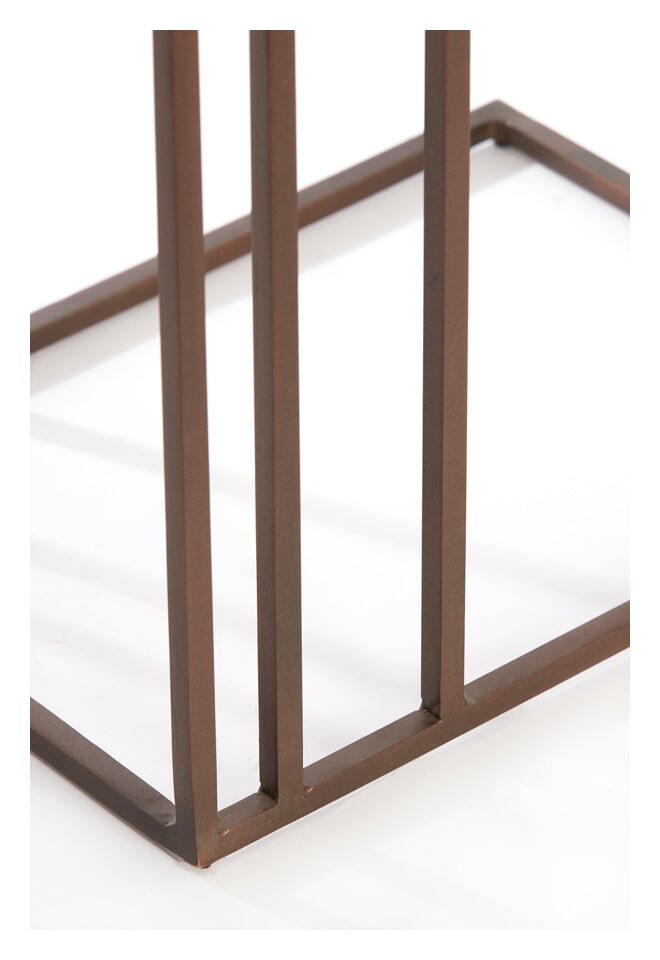 Light & Living Laptoptafel 'Roshan' Travertin, kleur Donkerbruin