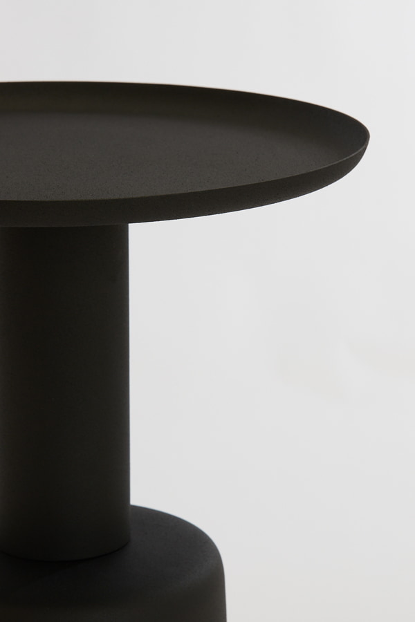 Light & Living Bijzettafel 'Milaki' 39cm, kleur Zwart