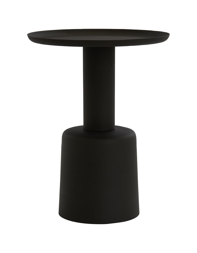 Light & Living Bijzettafel 'Milaki' 39cm, kleur Zwart