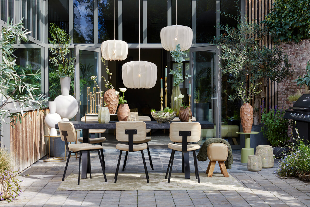Light & Living Bijzettafel 'Milaki' Ø39cm, kleur Groen