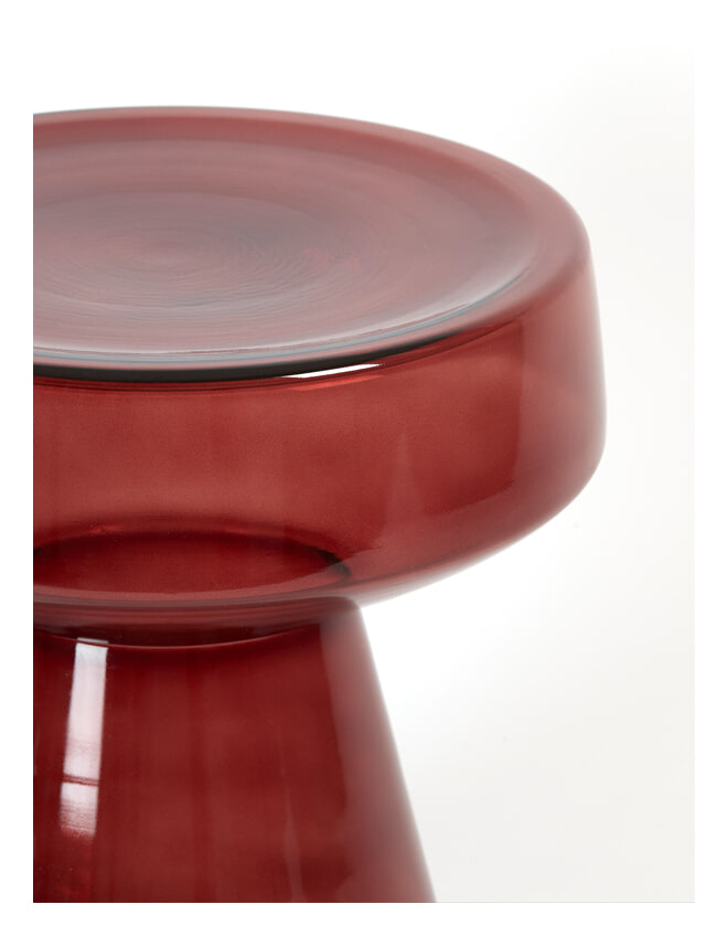 Light & Living Bijzettafel 'Dakwa' Ø37cm, kleur Bordeaux