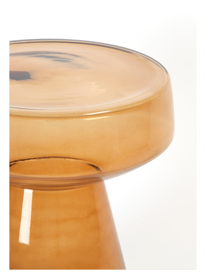 Light & Living Bijzettafel 'Dakwa' Ø37cm, kleur Okergeel