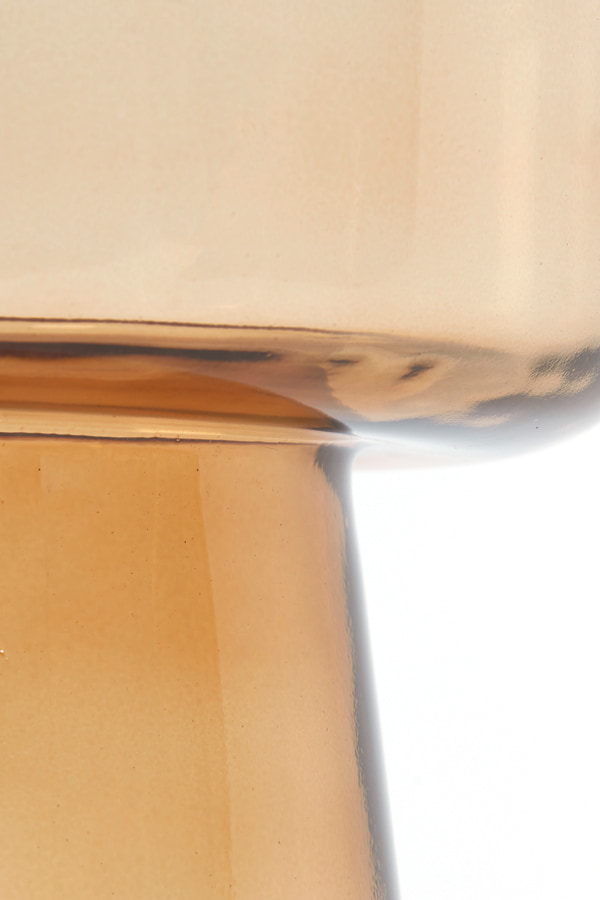 Light & Living Bijzettafel 'Dakwa' Glas, 30cm, kleur Okergeel