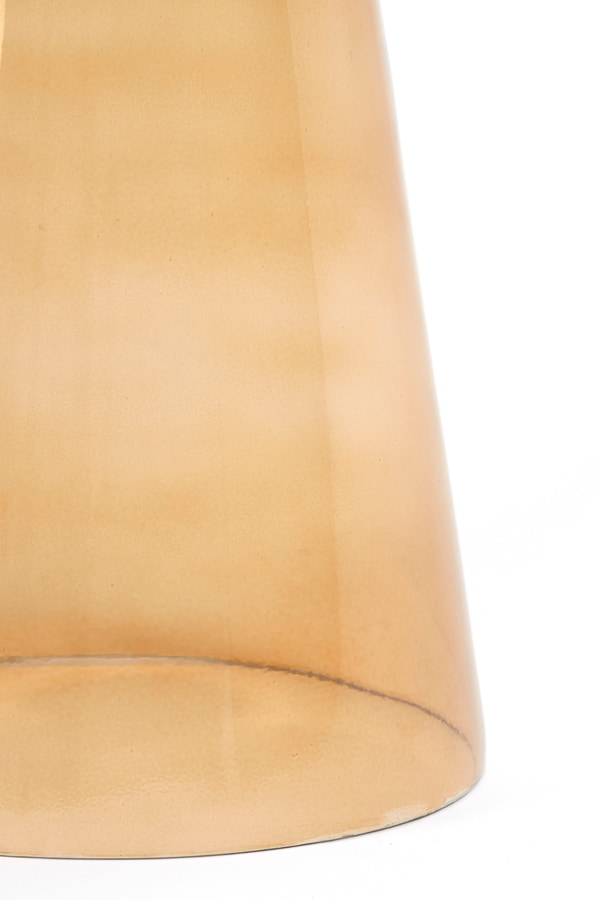 Light & Living Bijzettafel 'Dakwa' Glas, 30cm, kleur Okergeel