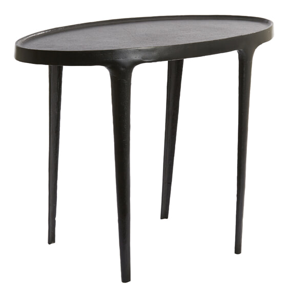 Light & Living Bijzettafel 'Arica' Set van 2 stuks, kleur Mat Zwart