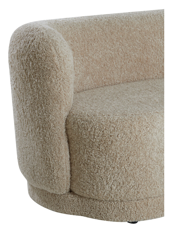 Light & Living Bank 'Amelie' Teddy, kleur Beige